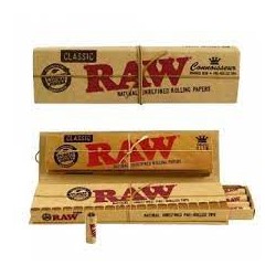 PAPEL RAW CLASSIC CONNOISSEUR L + TIPS PRE-ROLLED